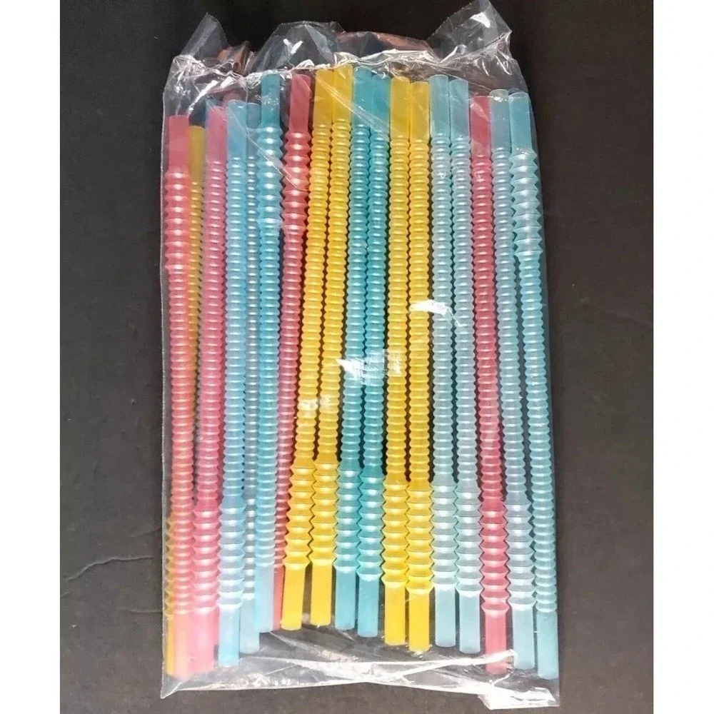 Tupperware Reusable Whistle Impressions Tumbler Straws Set of 20